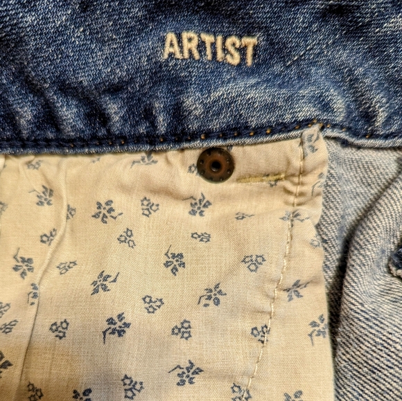 💥5 for 25 💥 American Eagle Artist distressed crop jeans 👖size 12 - Picture 14 of 16